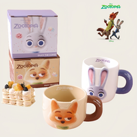 Zootopia Judy Nick Couple Ceramic Water Cup Cartoon Cute Personality Creative Fashion Simple Office Home Mug holiday gift