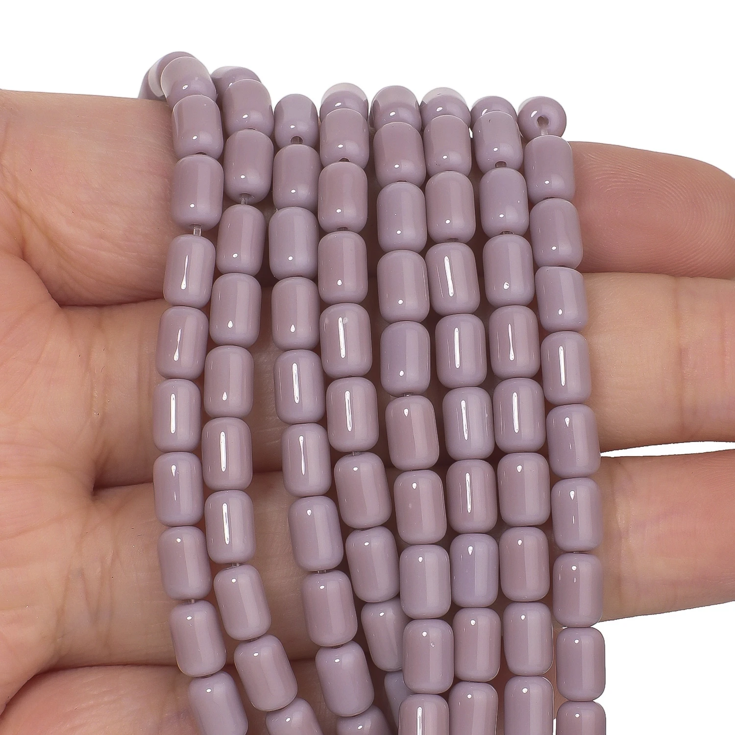 4 x 6 mm bunte zylindrische Porzellan-Kristall-Quarzperlen, glatte, einfarbige Glasperlen für handgefertigte DIY-Armband-Anhänger – Detail 27