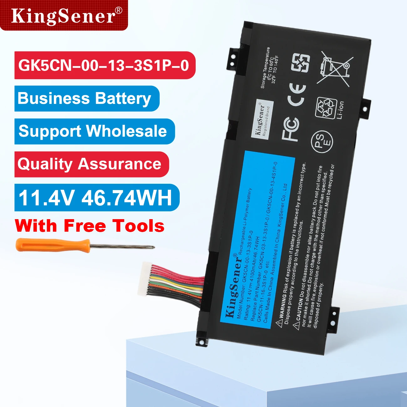 

KingSener GK5CN-00-13-3S1P-0 Аккумулятор для MECHREVO X8Ti Z2 MACHENIKE T90 Plus T90-T3p F117-B F117-B6 GK5CN GK5CN4Z GK7CN6Z