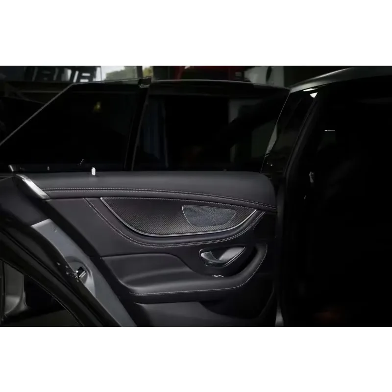 For Mercedes-Benz GT50 GT53 GT63 Four-door Version Gloss Matte Real Carbon Fiber 20-22 Interior Central Control Instrument Door