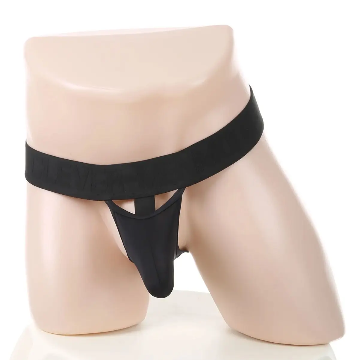 CLEVER-MENMODE Men's Sexy O-Ring Elephant Nose Briefs Ice Silk Men Ultra Thin Long Penis Mini Panties Miceo Openwork Lingerie view 3