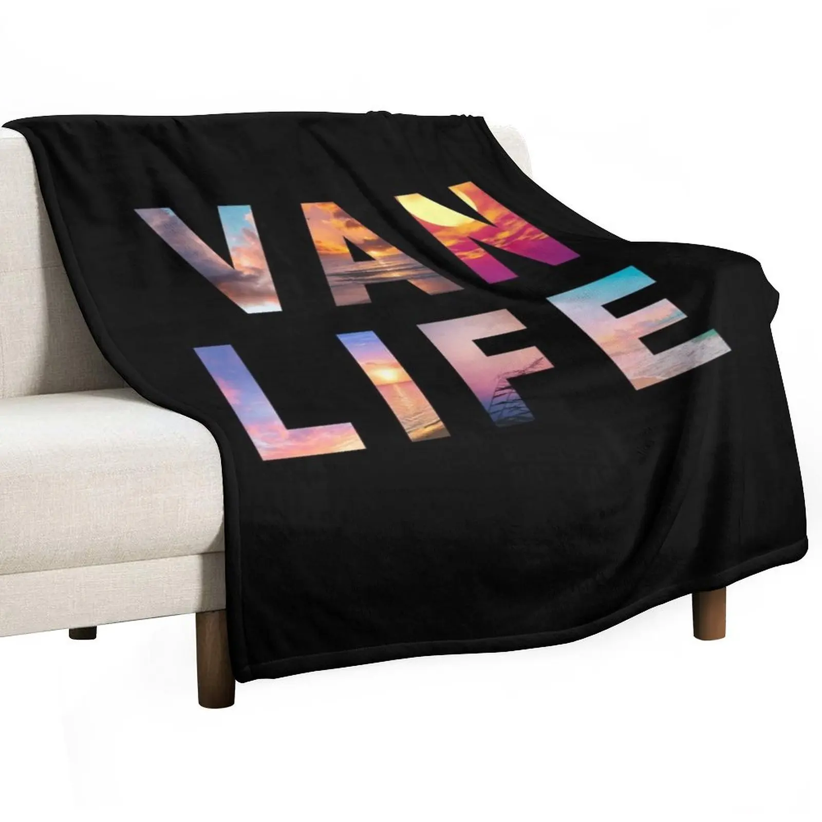 VANLIFE SUN & SKY Throw Blanket Winter beds Decorative Sofa Blankets