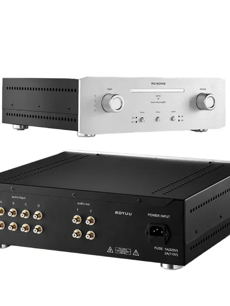 REISONG Q6 HiFi-Vorverstärker mit reiner Röhre M7 verbesserte Leitung HiEnd Audio Home Choice