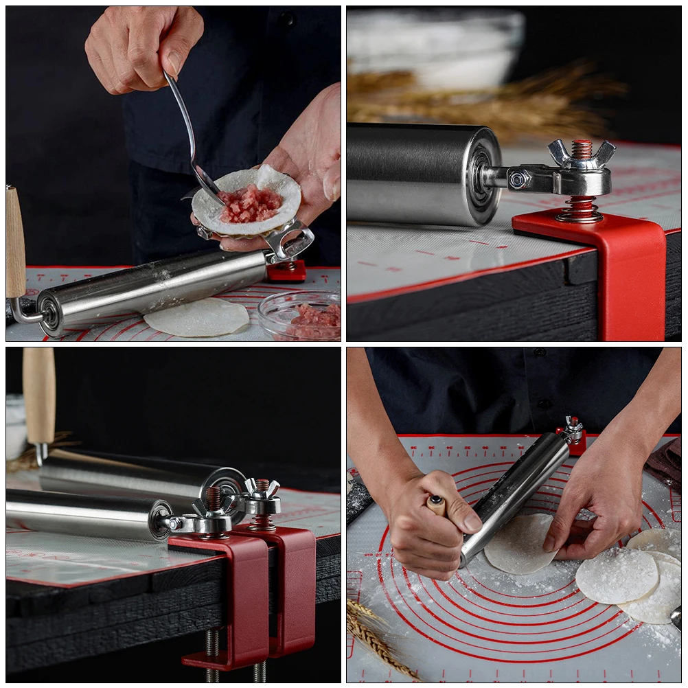 

Stainless Steel Rolling Pin Dough Roller for Baking Pasta Dumpling DIY Cooking Tools