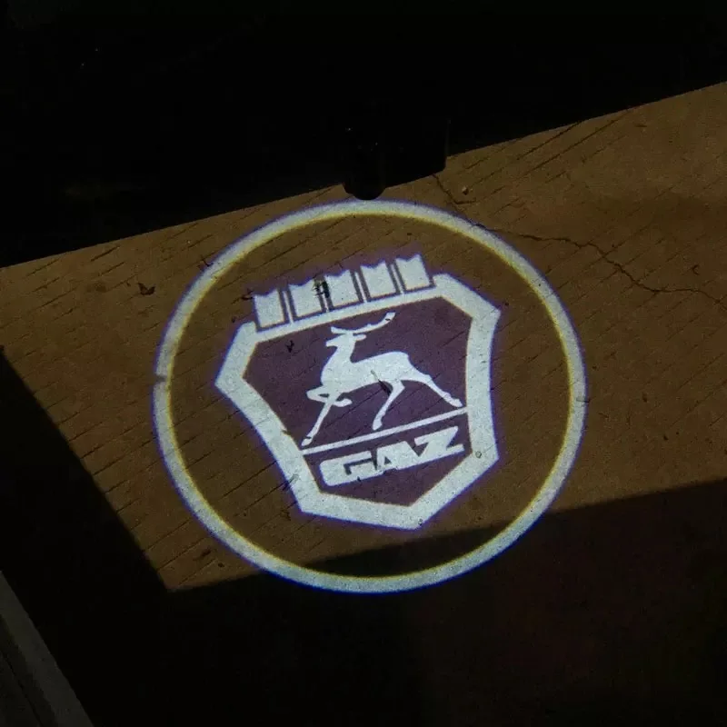 

2pcs Car Door Light LED Logo Projector Lamp Decorative Lamps For GAZ Gazelle Car Goods Accessories