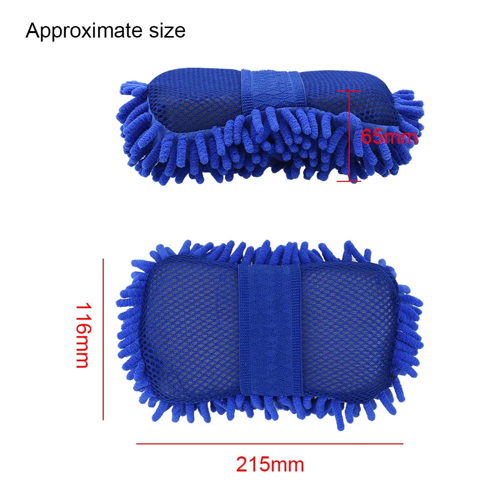 Luvas de lavagem corporal para janela de carro, microfibra macia, chenille, motor, motocicleta, escova, lavadora, limpeza de carro