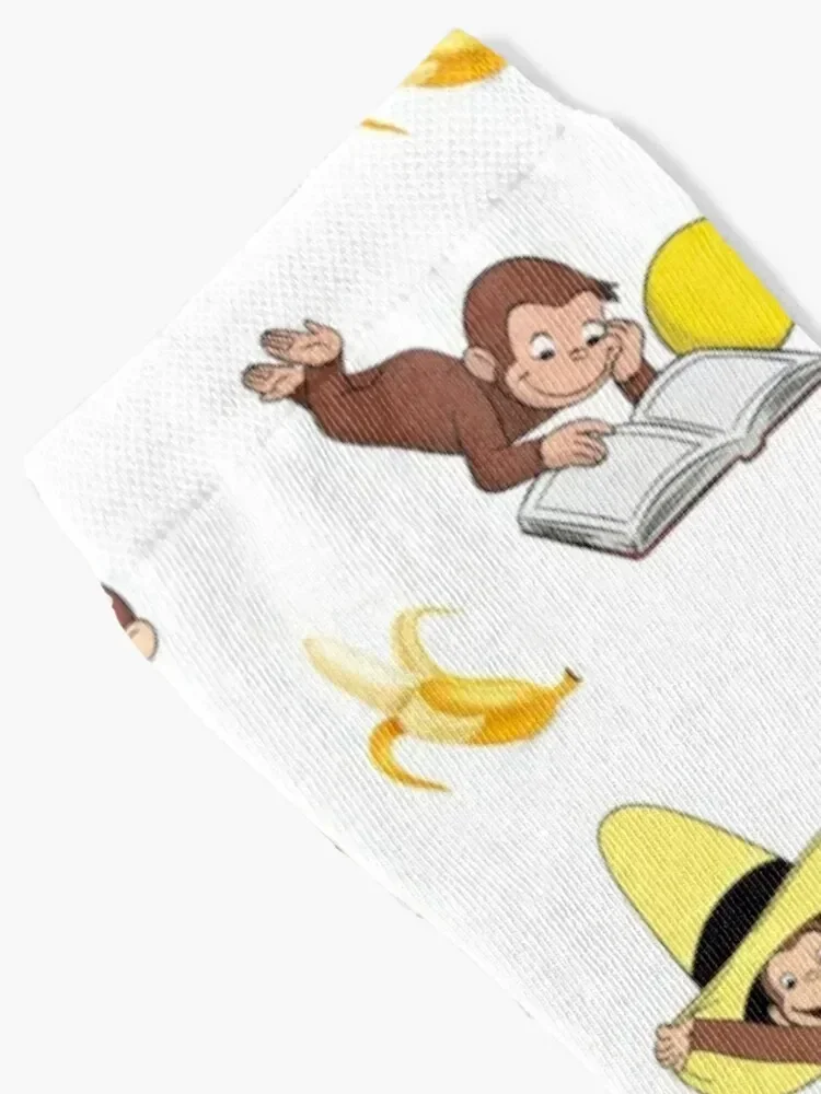 George the curious monkey cartoon for kids pack Socks happy short essential cool Socks Women's Men's