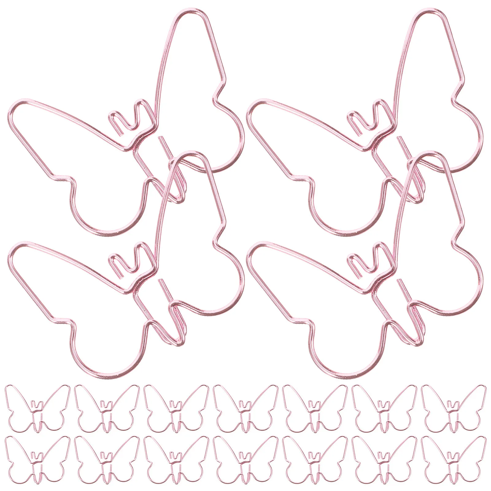 18pcs Cartoon Paper Clips Metal Office Supplies Creative Shaped Small Clamps For Document File Notebook Decoration Paper Clips