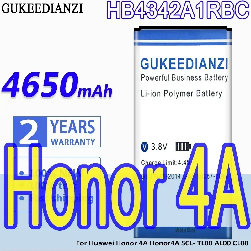 

HB4342A1RBC 4650 мАч Аккумулятор GUKEEDIANZI большой емкости для Huawei Honor 4A SCL-TL00 AL00 CL00