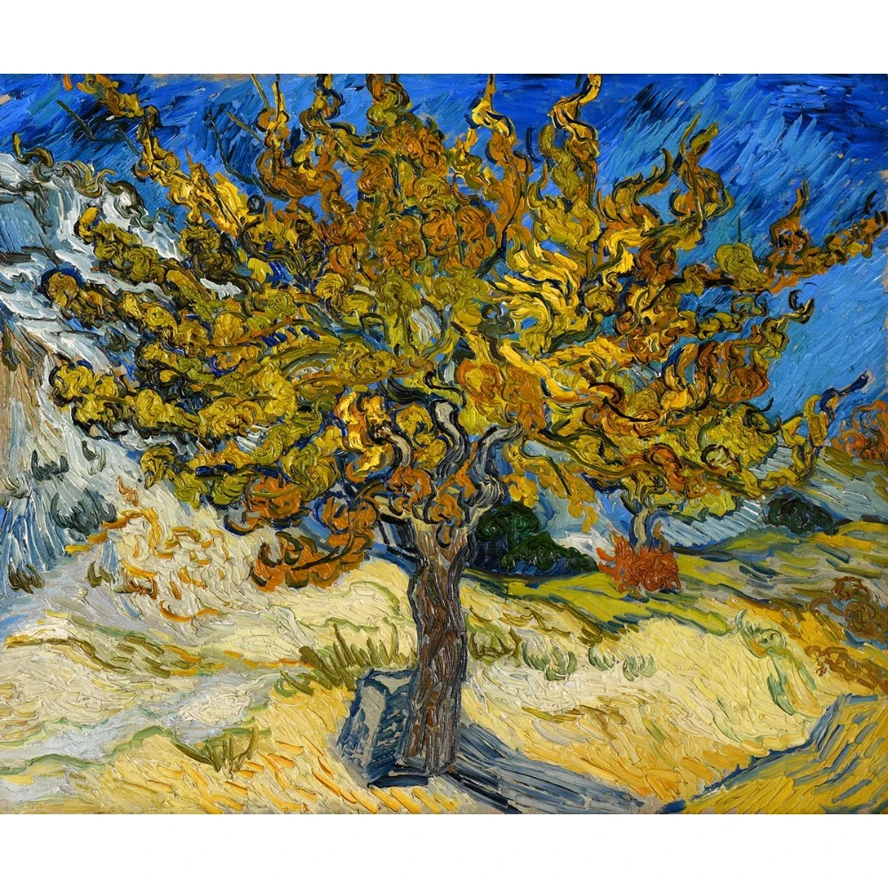 2026 Vincent van Gogh Paintings HD Print Almond Blossoms The Starry Night Sunflowers Poster Abstract Canvas Painting Wall Art De