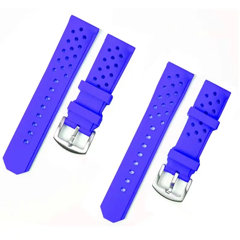 Submersível Silicone Watch Strap, 22mm, Calera, Competitivo, Impermeável