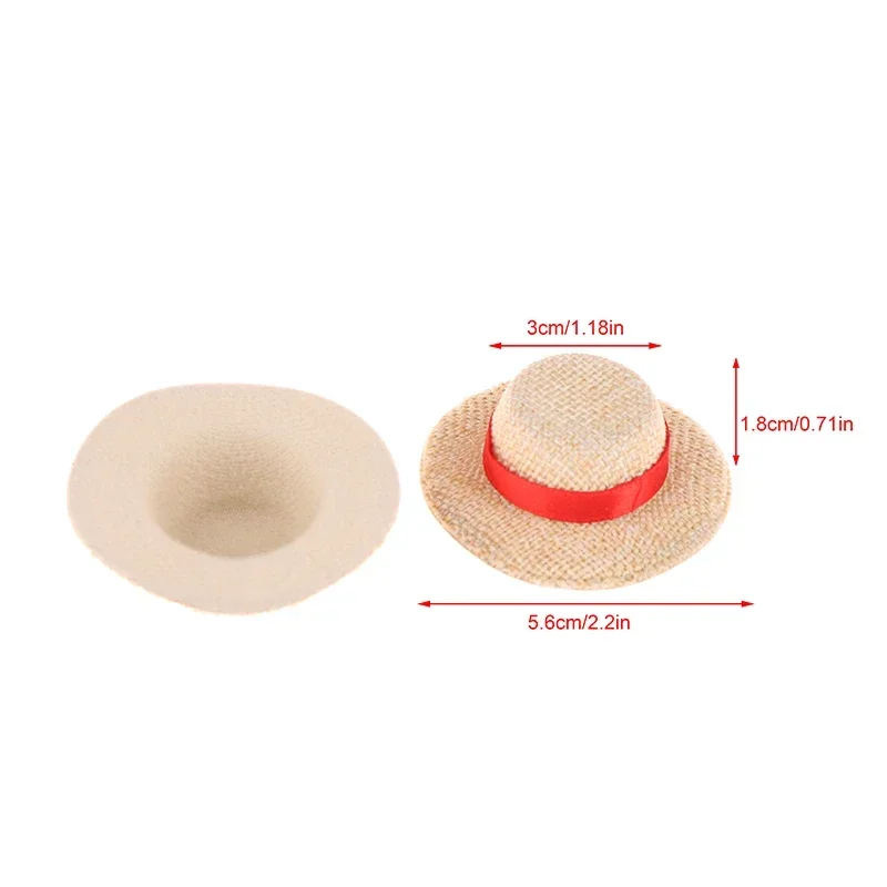 1Pc Puppe Haus Puppe Stroh Hut Sonne Kappe Für Puppe Kleidung Zubehör DIY Dekoration Spielzeug
