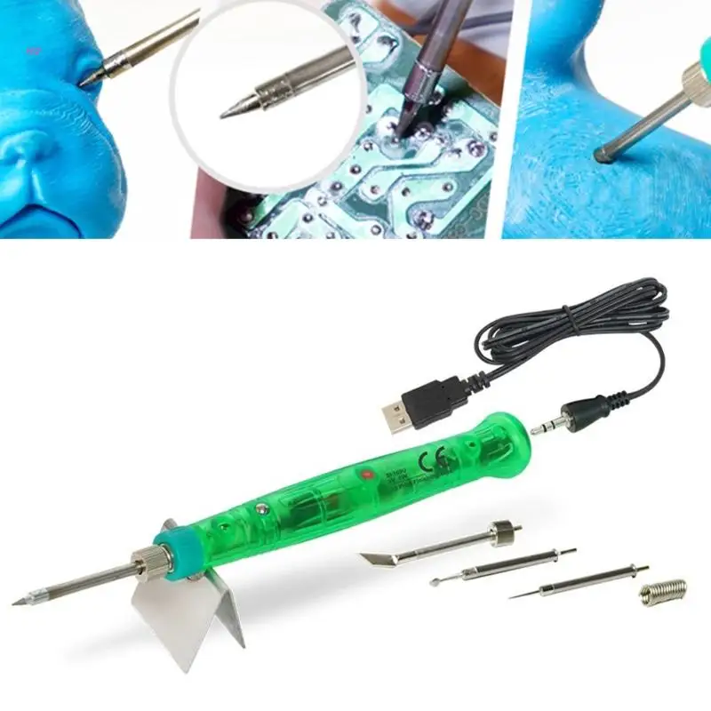 Low Power Consumption Electric Soldering Iron Portable 3D Print Finishing Tool USB 5V Repair Tool Soldering Iron Pen