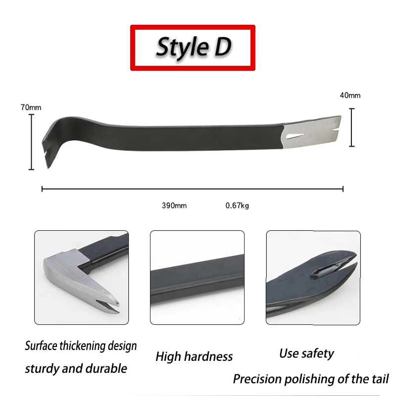 High Hardness Multifunctional Portable Hand Crowbar Tool Multi-functional Pry Bar Hand Tools