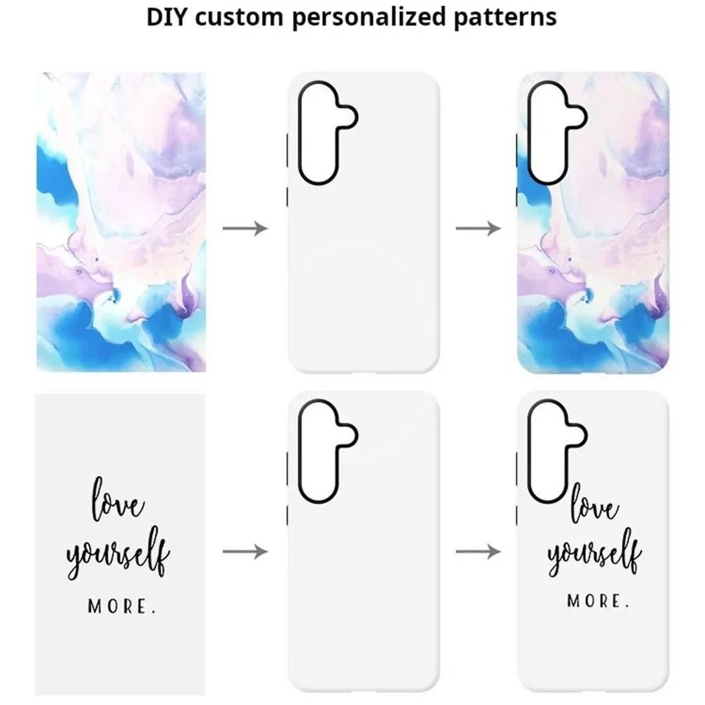 TUOLI 20pcs Coated 2 in 1 Blank Phone Double Case Mold for Samsung S24 S23 S22 S21 S20 Ultra Plus TPU+ PC TL-X9 DIY Sublimation