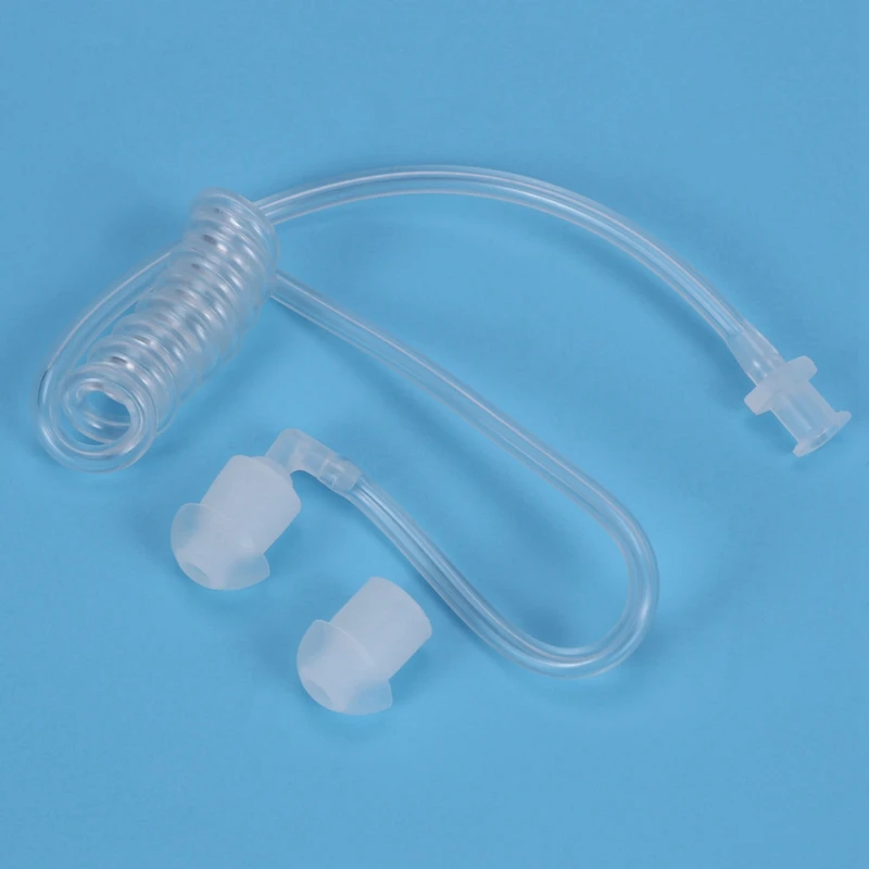 3X Earphone Transparent Coil Acoustic Air Tube Earplug For Two-Way Radio Walkie Talkie Earpiece Headset Accessories