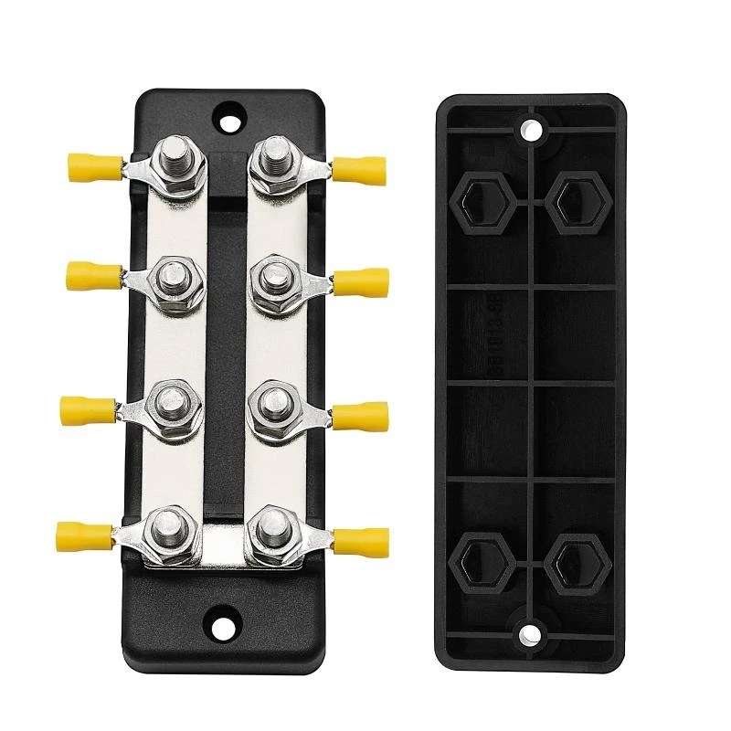 150A Bus Bar 1 4 Power Distribution Block 8 x Terminal Studs for Car RV