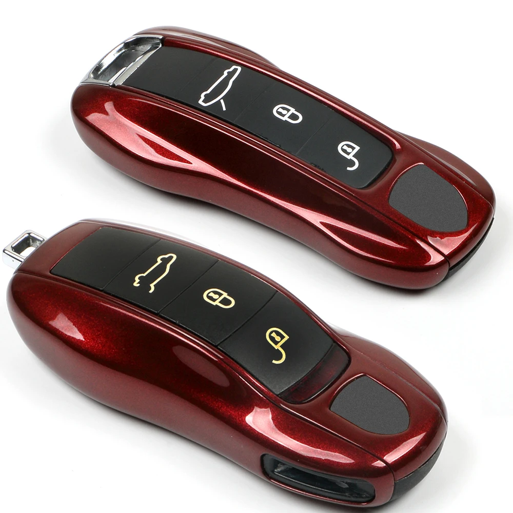 

Car Key Case Cover Fob Shell For Porsche Cayenne Macan Cayman Panamera Carrera Boxster 911 970 981 991 781 971 9YA Aaccessories