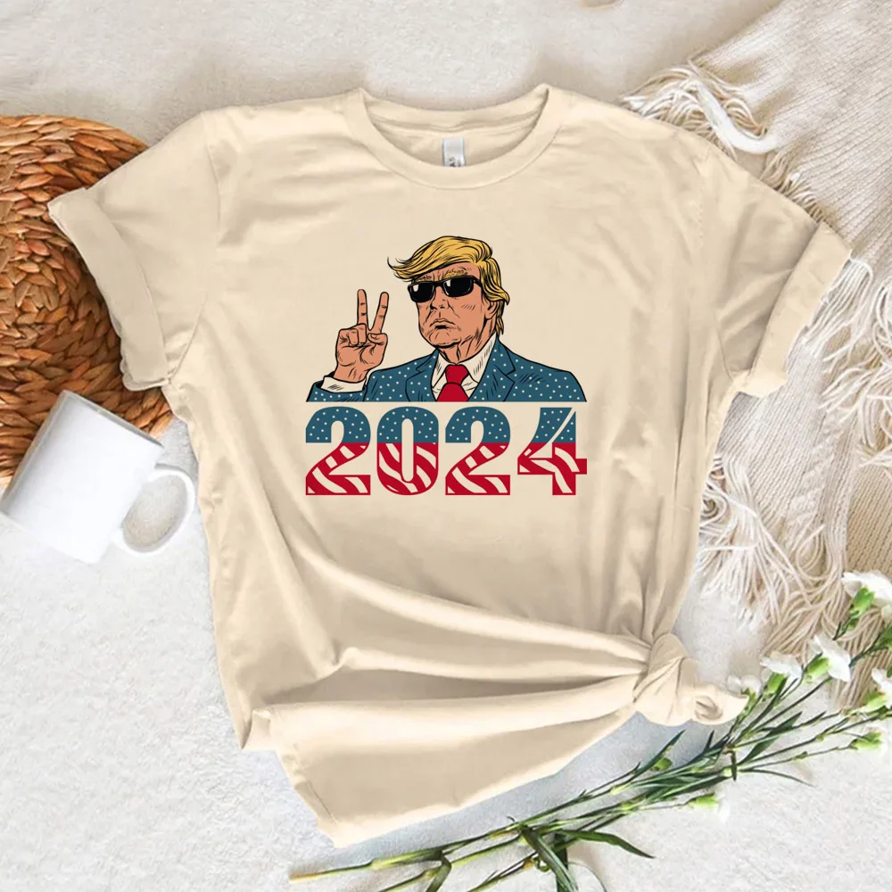 

Trump 2024 Tee women summer Tee girl manga clothes