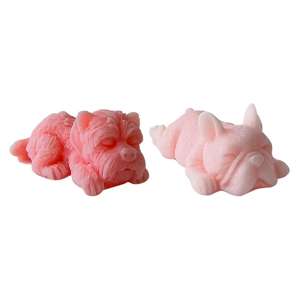 Puppy Dog Mold Fragrance Candle Silicone Mold DIY Cute Animal Silicone Mold Scented Making Tools 3D DIY Handmade Fragrance