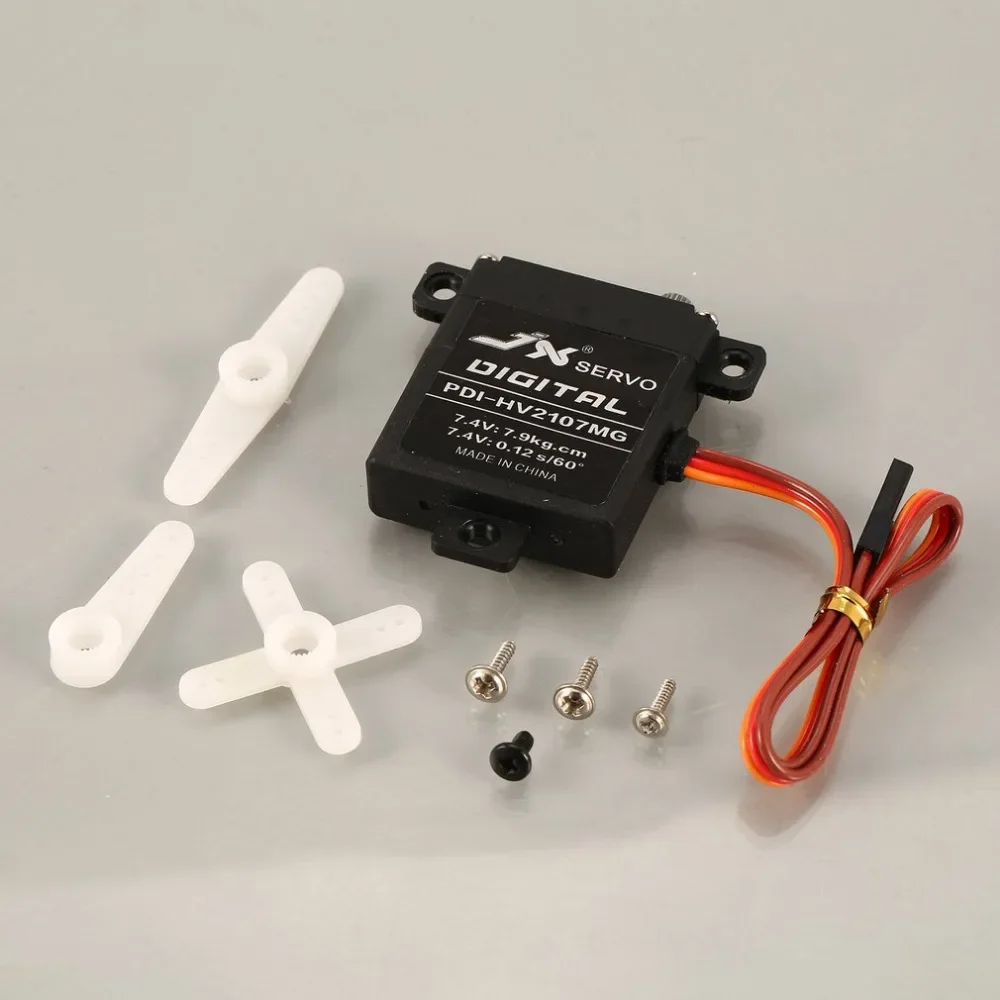JX PDI-HV2107MG 7.9kg Steering Torque Mini Digital Metal Gear Servo Core Motor 6-7.4V for RC Model Fixed Wing Airplane Toy Part
