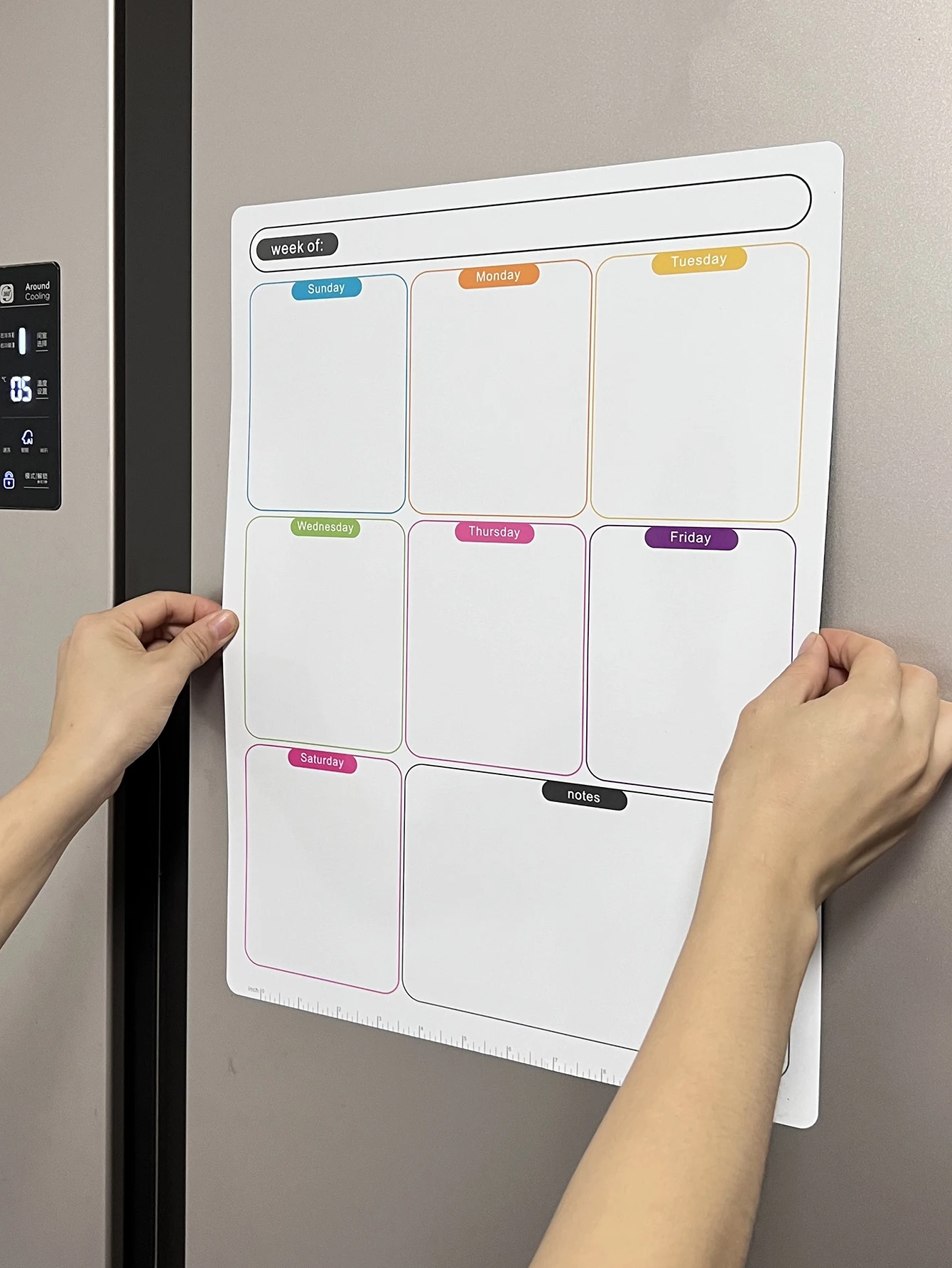 1 magnetic refrigerator sticker calendar magnetic whiteboard wall sticker learning schedule refrigerator message form