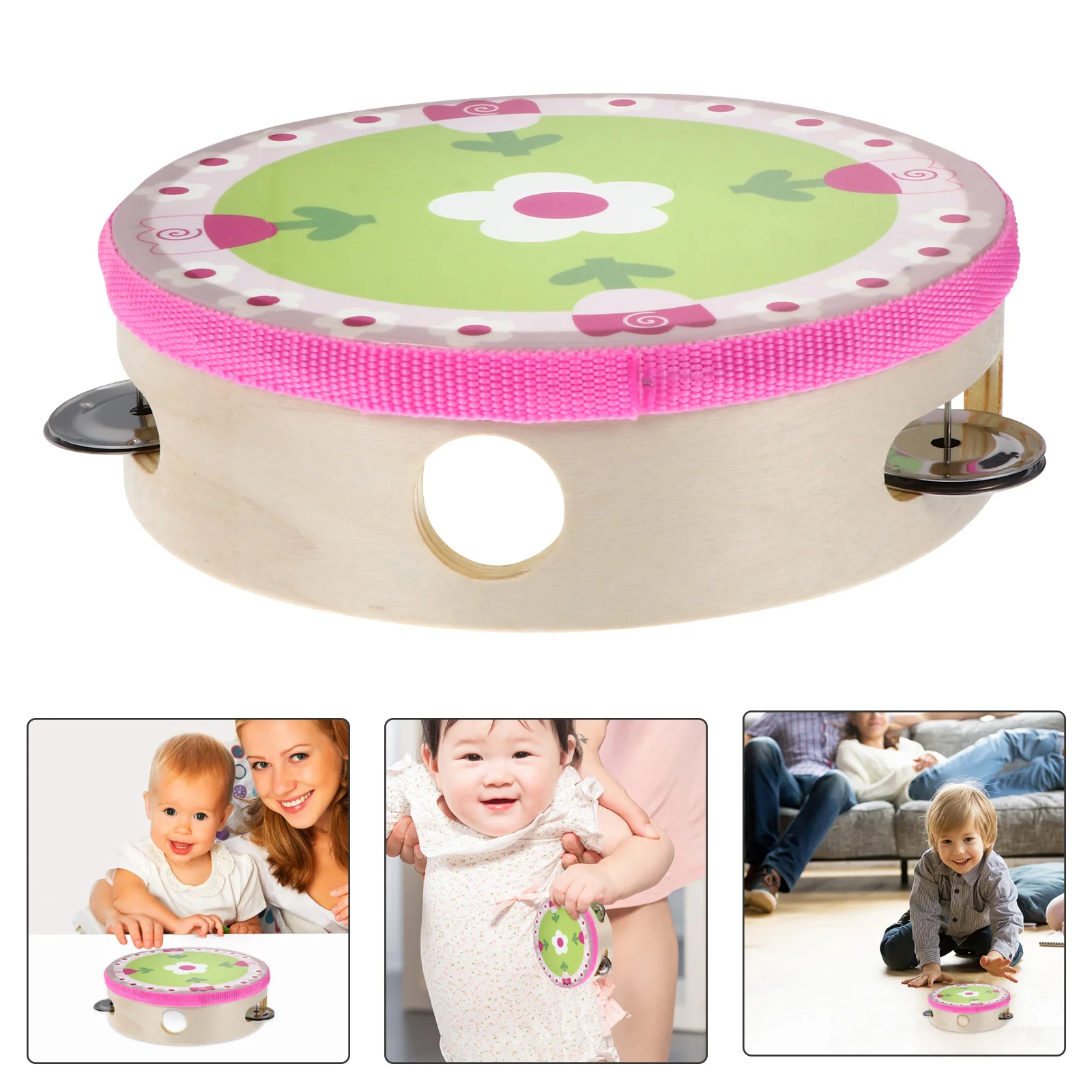

Premium Wooden Percussion Hand Educational Musical For Shaker Drum Instrument Plaything Wood Drum Random