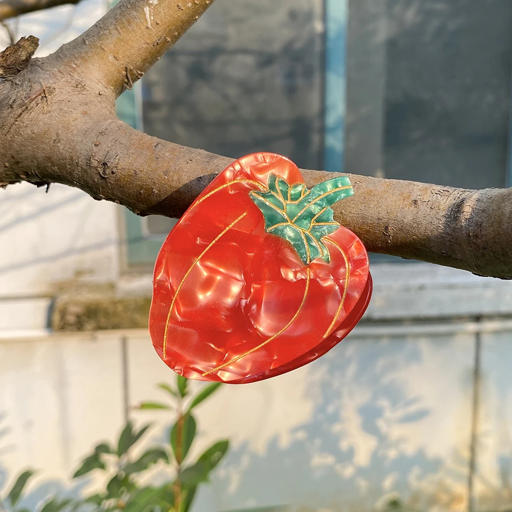 موضة خلات الخضار حجر الراين الفلفل الحار Cauliflower القرش مشبك شعر مخلب للنساء جديد هندسي دبوس الشعر أداة اكسسوارات الشعر