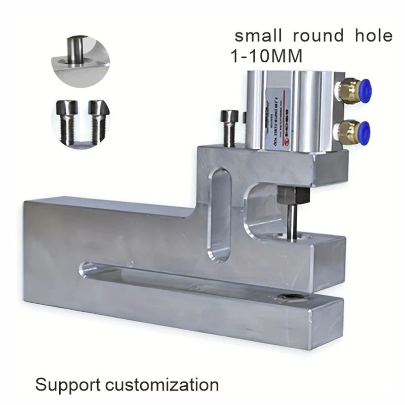 Custom 2 3 4 5 6 8 10 mm Round hole punch pneumatic puncher Passing 150 200 50 60 mm For plastic bag making punching machine