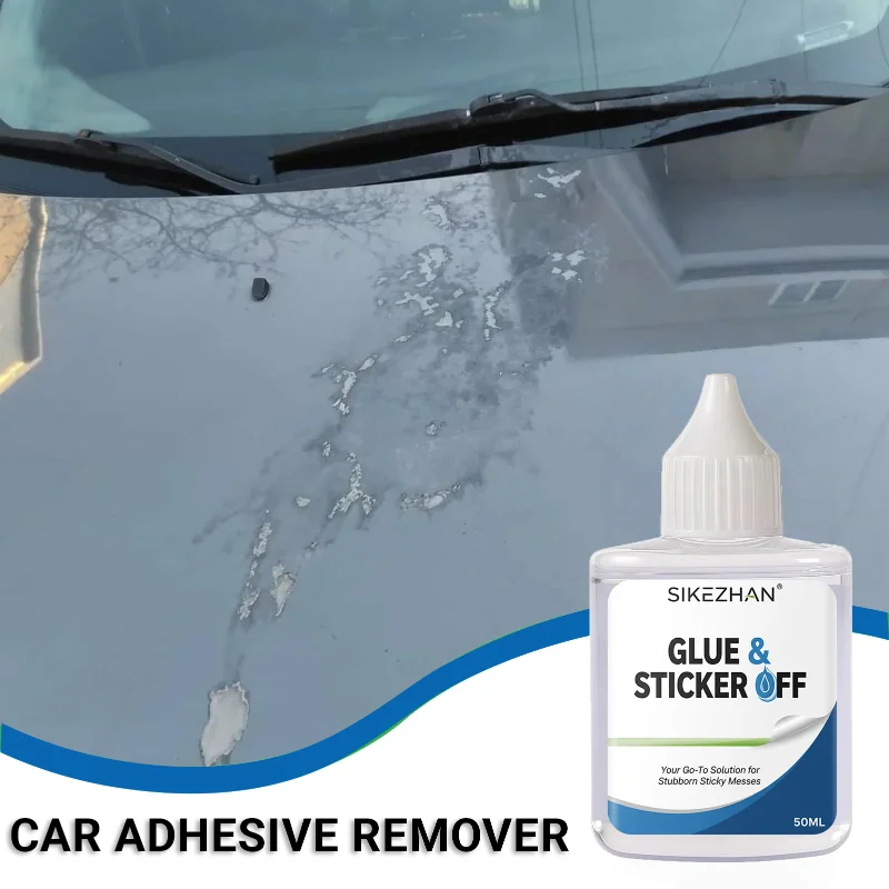 50/100ML Powerful Adhesive Remover - Dissolves Stickers, Decals, Glue & Tree Sap | Safe for Cars, Glass & Home Use