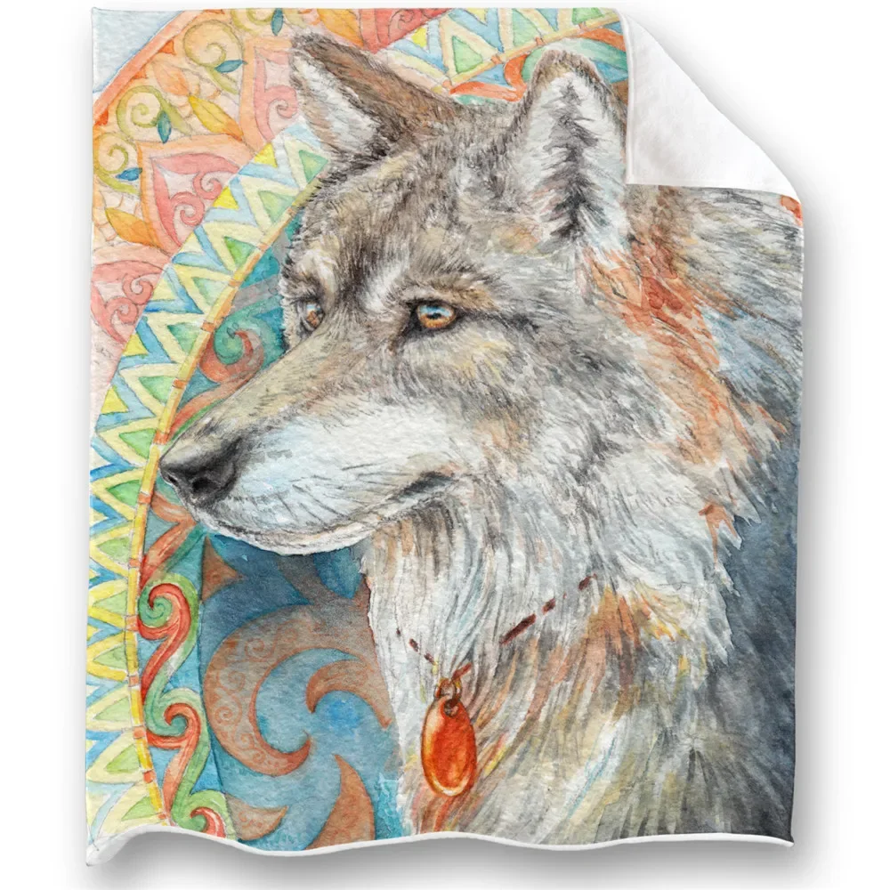 

CLOOCL модные фланелевые одеяла животное волк 3D печатное одеяло для кроватей для взрослых и детей зимние плюшевые одеяла дропшиппинг