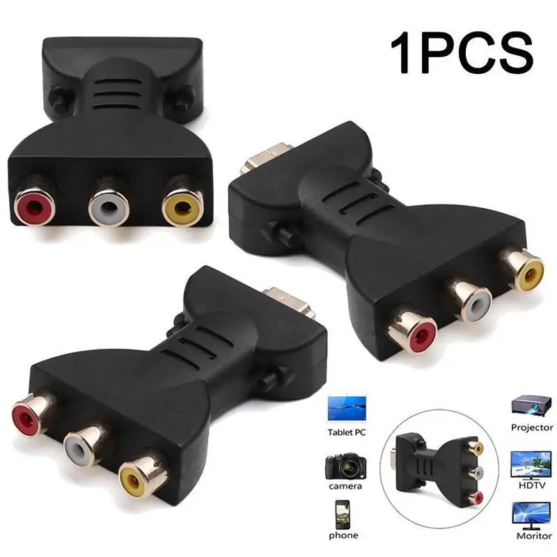 1080P RCA AV do HDMI Kompatybilny adapter kompozytowy Konwerter audio-wideo Kabel HDMI kompatybilny z AV z kablem USB do HD TV BOX