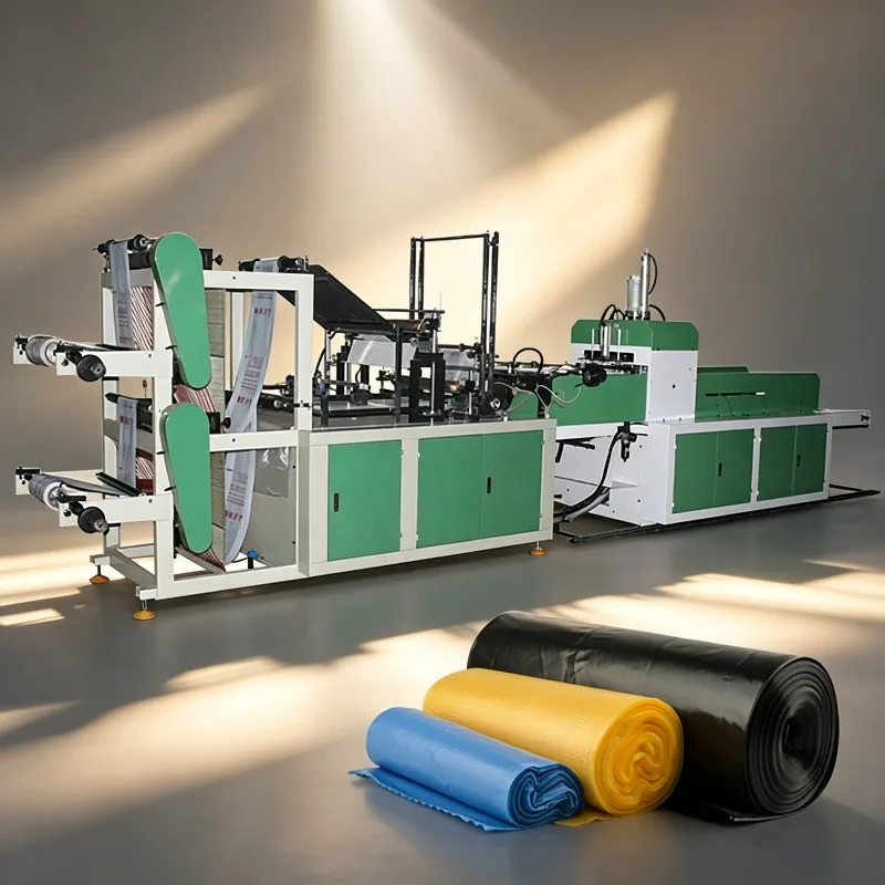 Customizable Plastic Bag Production Line Automatic T-Shirt Garbage Bag Making Machine PE HDPE Nylon Film Extruder CE SGS ISO App