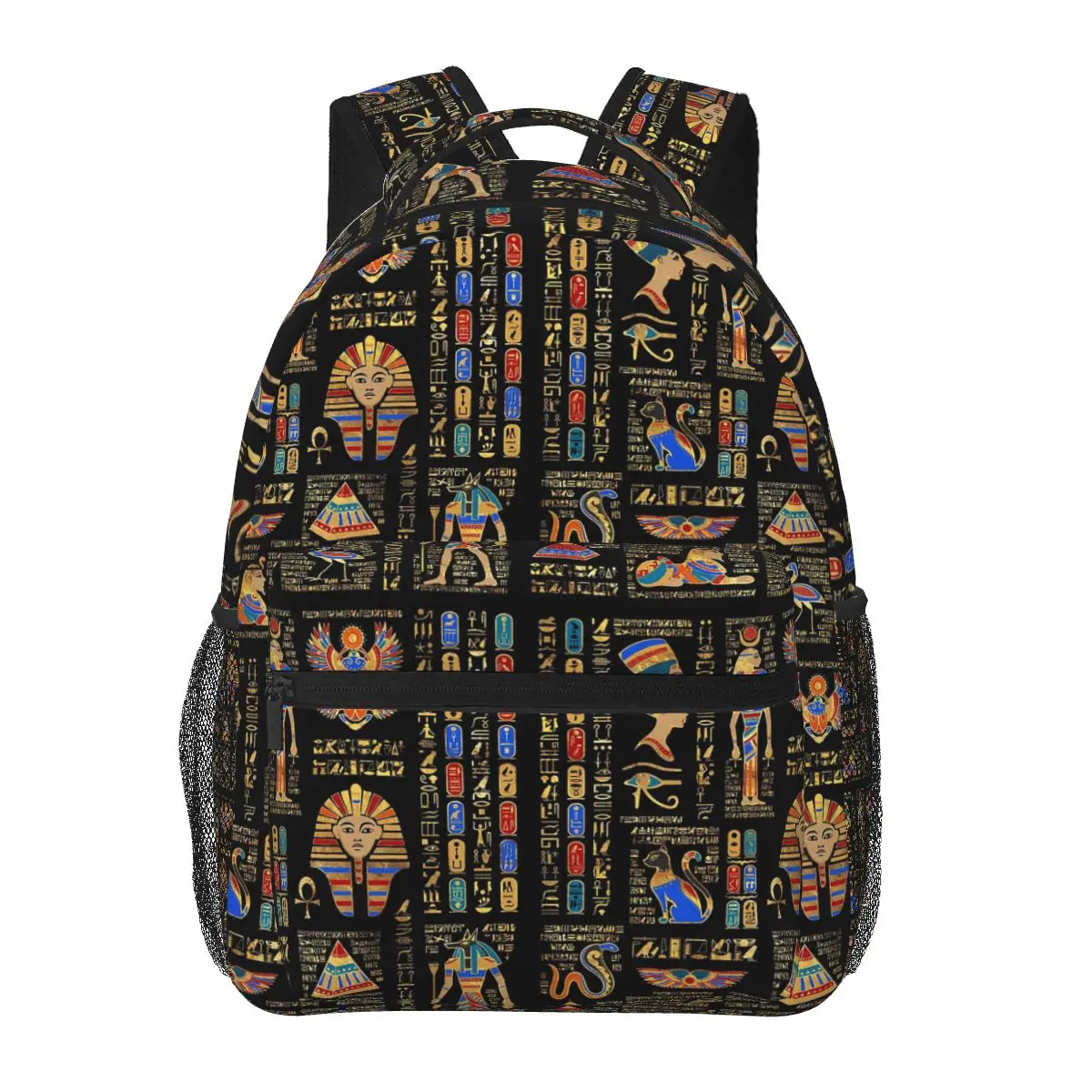 

Egyptian Hieroglyphs And Deities Backpacks Boys Girls Bookbag Children School Bags Kids Rucksack Shoulder Bag Large Capacity