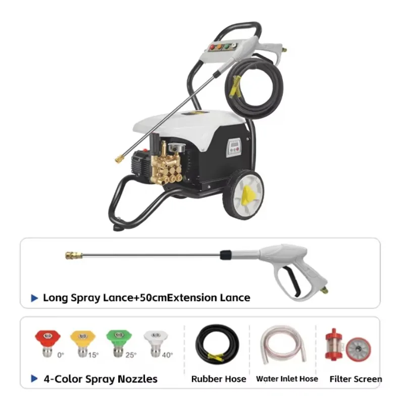 New Arrival 3000W High Pressure Cleaner, Trolley Design Electric Power Washer for Car Wash, Floor Cleaning & Farm Use