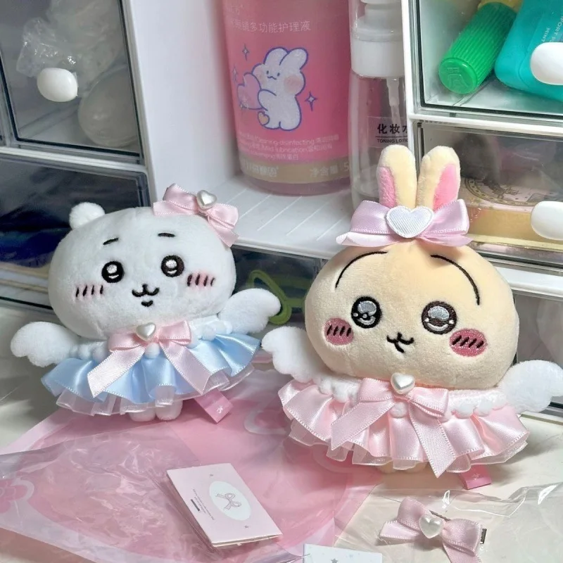 Cotton Doll Clothes Cute Lolita Angel Princess Dress With Wing For 10 13cm Nunu Body Doll Bear Plush Toy Accessories Girls Gift