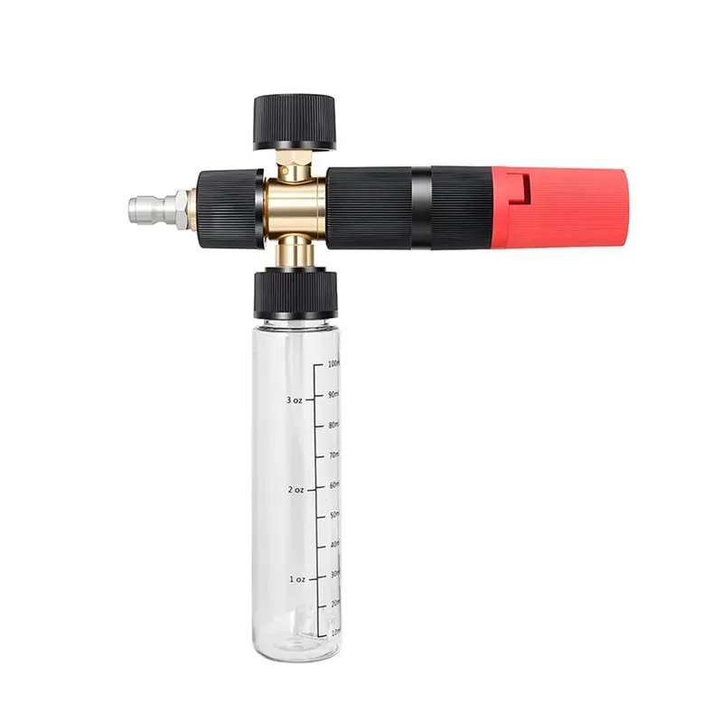 

Snow Foam Lance 1/4" Quick Connect Adjustable 100Ml High Pressure Foam Spray Bottle For Car Detailing& Cleaning