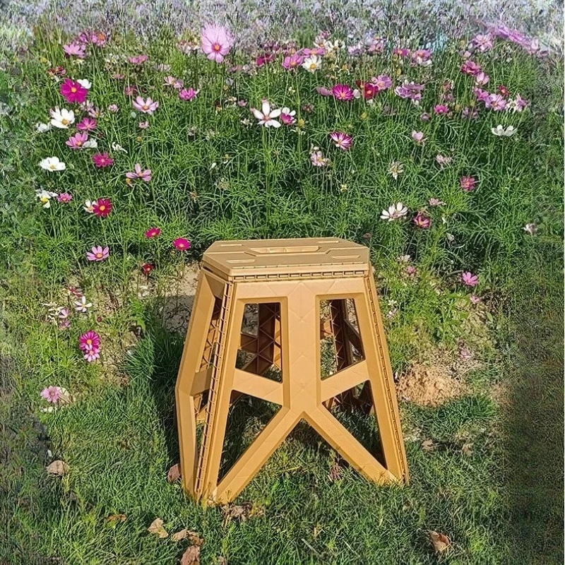 Folding Triangle Stool, Outdoo - Outdoor Camping High Chair 评论和价格