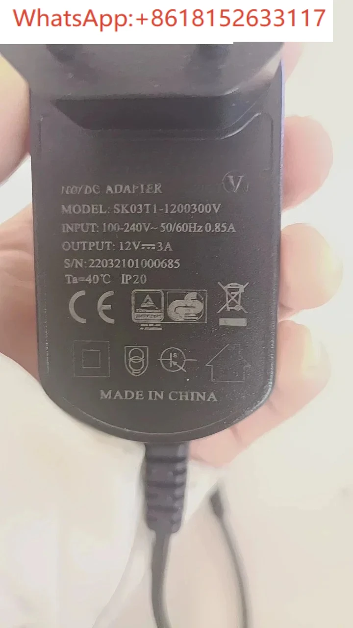 Adecuado para espectrómetro láser, masajeador con adaptador de corriente 12V3A