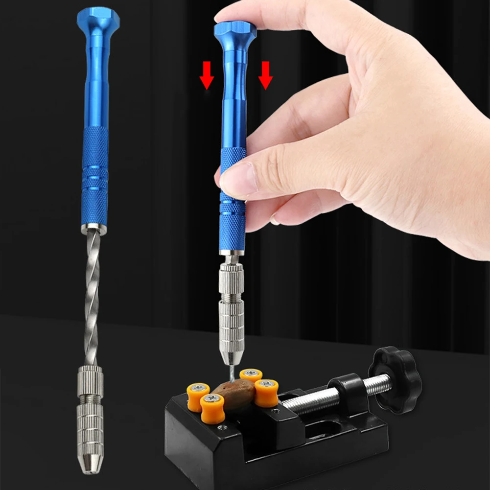 

Drilling Machine Semi-Automatic Drill Crafting Hobby Aluminum Alloy Construction Anti-slip Handle For Wood Crafting