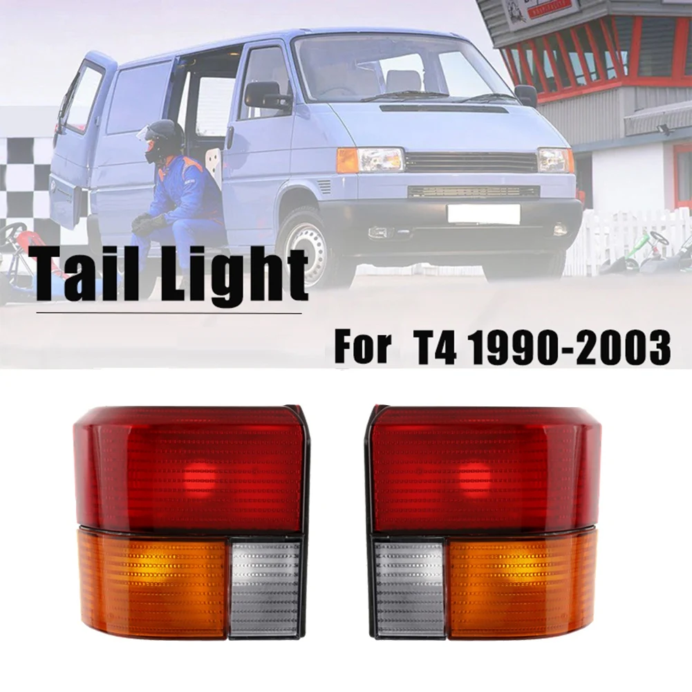 2Pcs Rear Tail Light Rear Brake Lamp Housing Without Bulbs for Transporter Caravelle T4 1990-2003