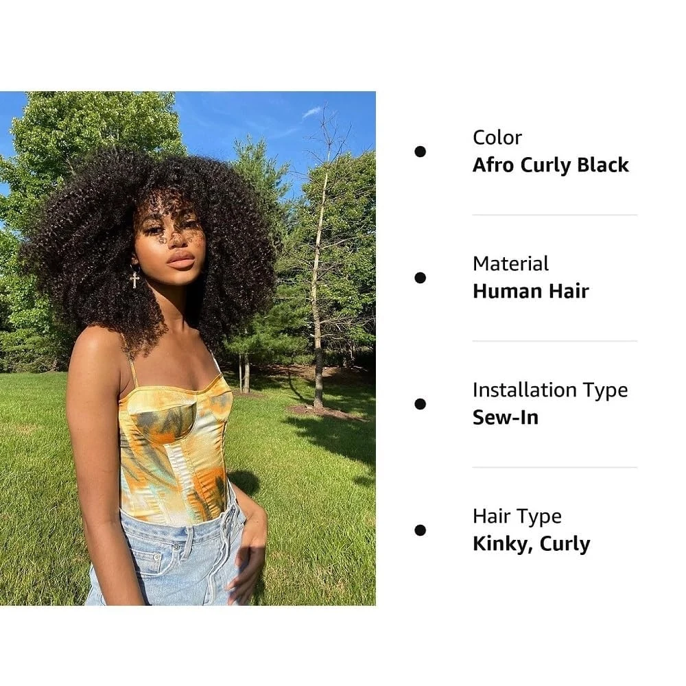 4C Afro Kinky Curly Hair Bundles 100% Raw Vietnamese Virgin Human Hair Extensions Cuticle Aligned Single Donor For Black Women