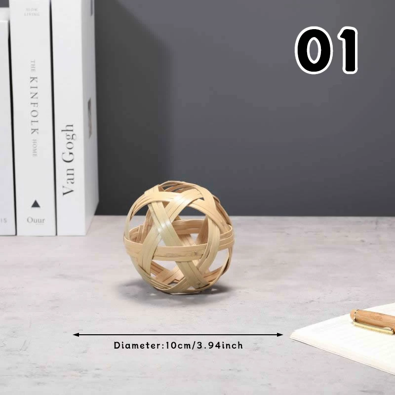 레트로 쿠주 볼 댄스 공연 소품 전통 중국 대나무 축구공 수제 대나무 직조 축구공 1개