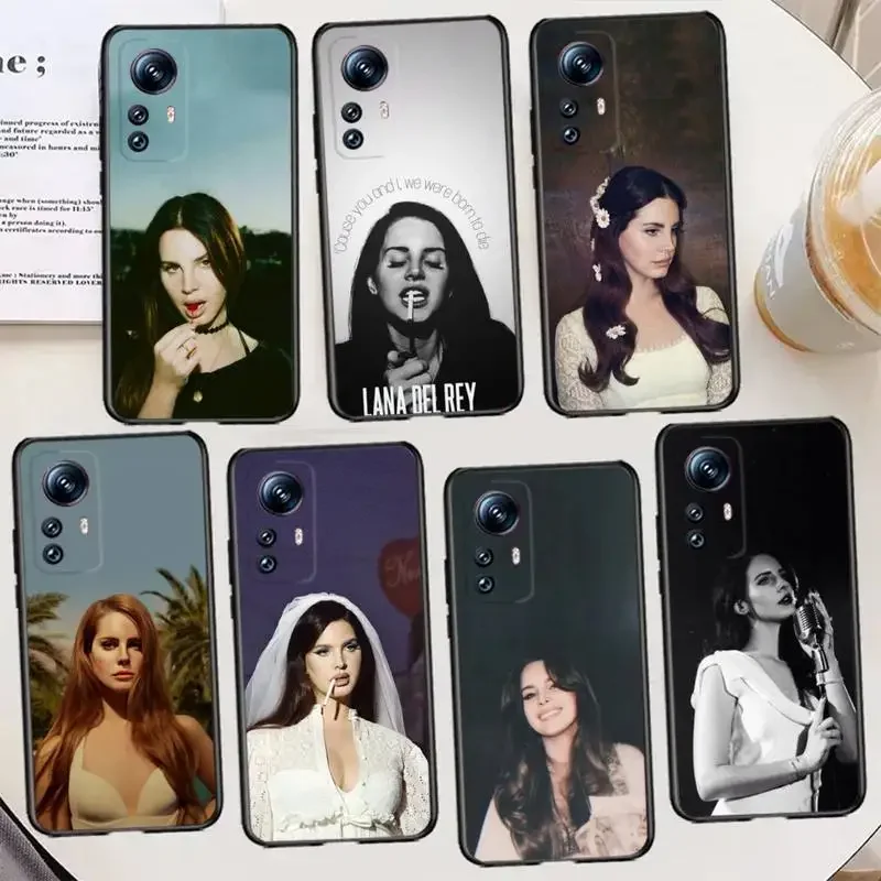 Sexy L-Lana-Del-Rey Phone Case For XIAOMI 12SUltra 12S 11x max3 note10 lite 10 9T pro pocoX3 M3 Silicone Cover Soft black