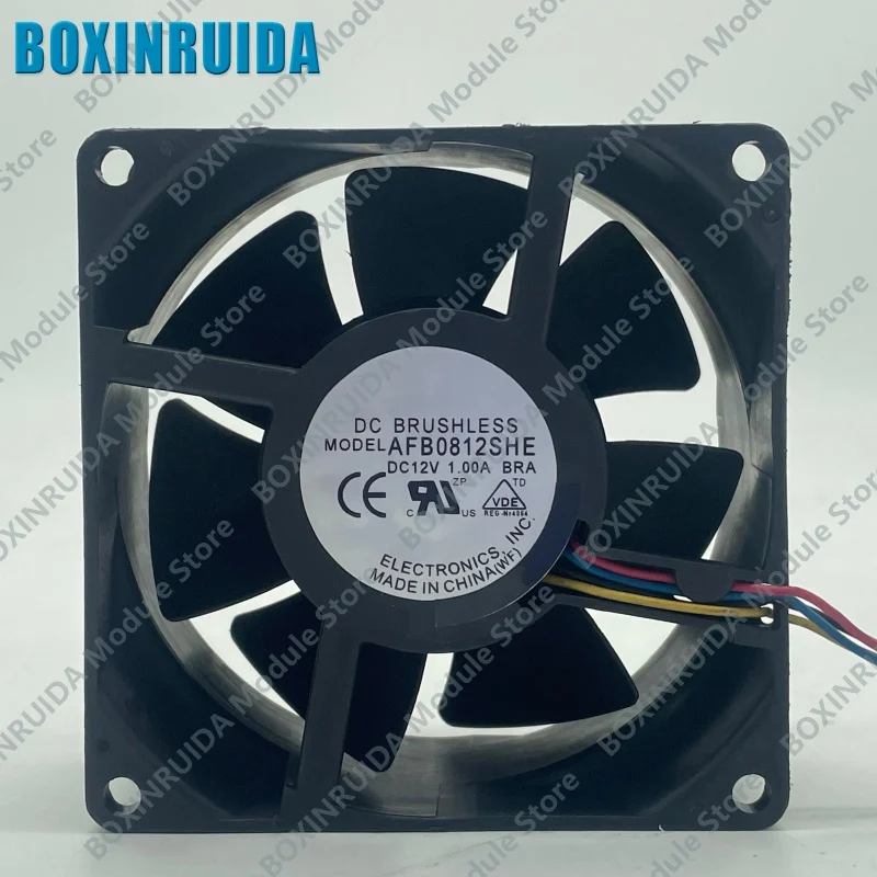 100% brand new original AFB0812SHE server cooling fan DC12V 1.00A 8cm