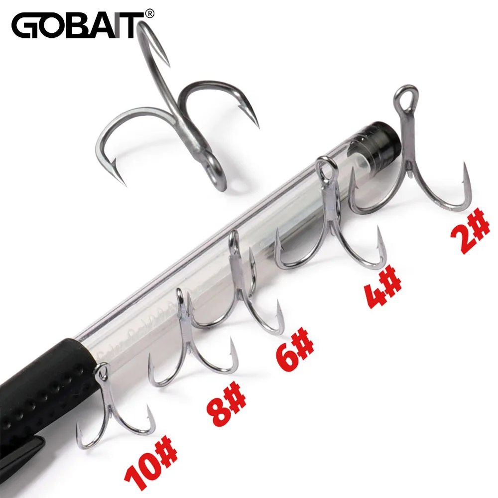 Treble Hooks 2#-10# Fish Hook Angle Barbed Sharp High Carbon Steel Nickel Antirust Pesca Bait Tool Carp Fishing Tackle Fishhook