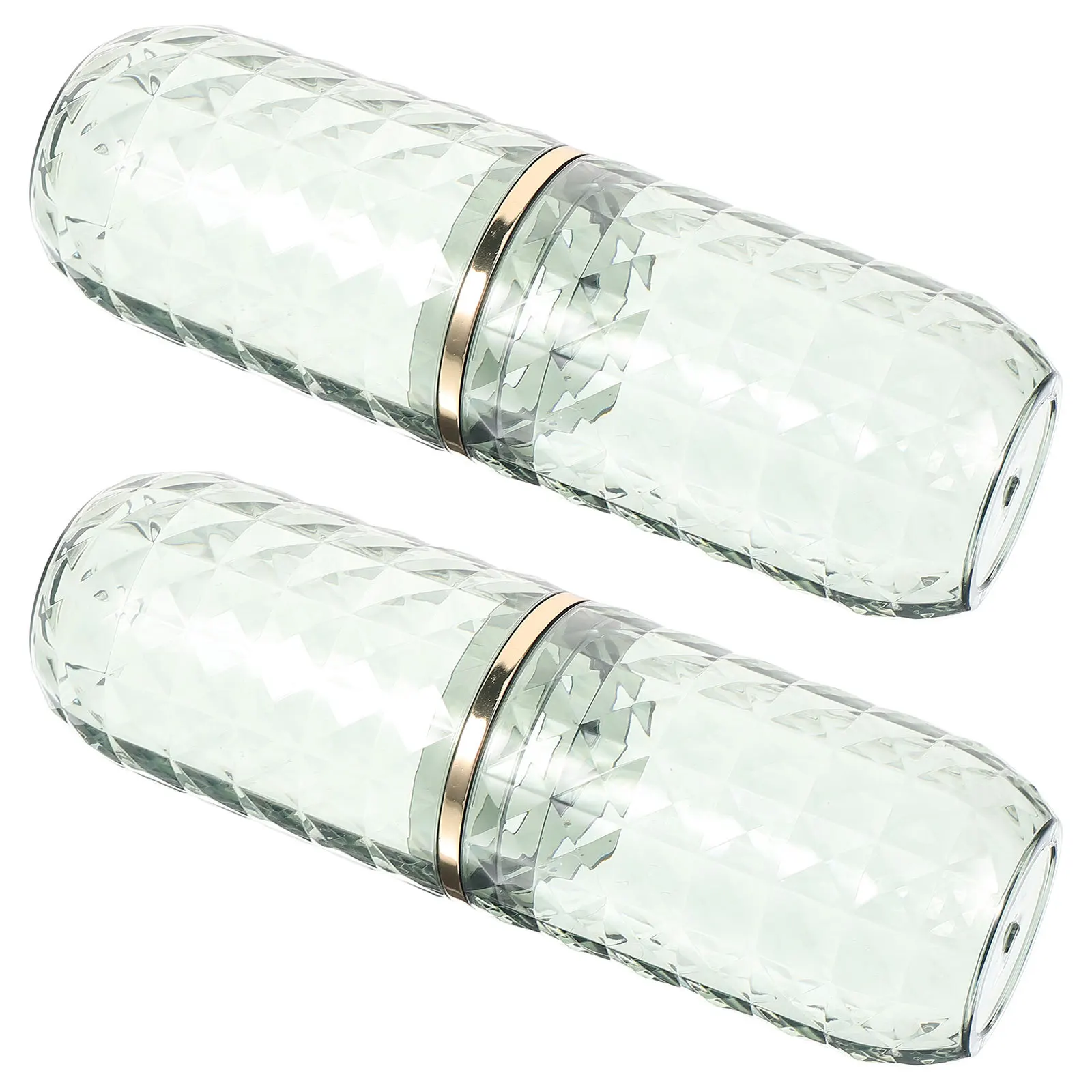 2 مجموعة علبة فرشاة الأسنان للسفر المحمولة تخزين حامل دائم فرشاة أسنان الحيوانات الأليفة معجون الأسنان صندوق المدمجة السفر كوب الحمام