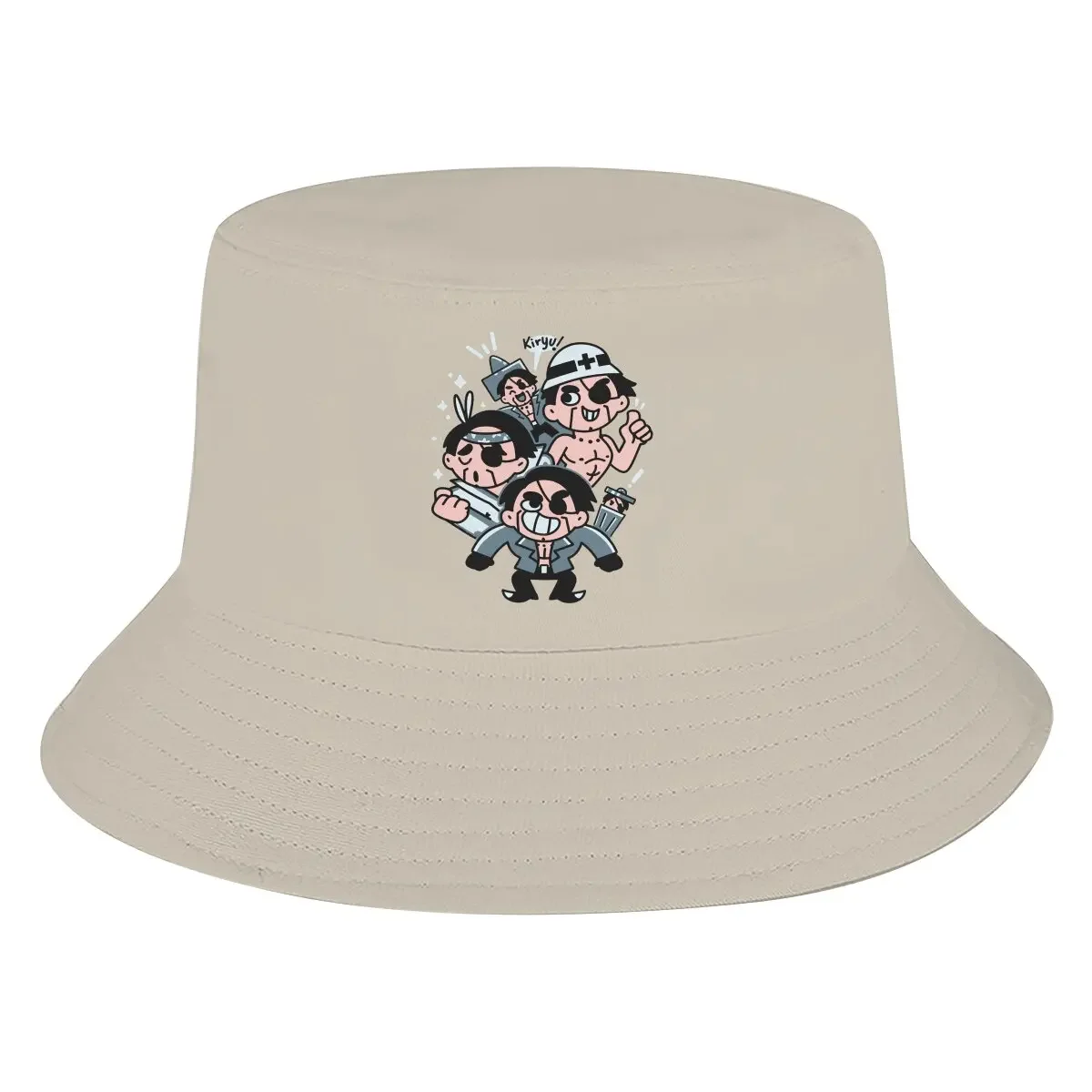 Yakuza Bucket Hat There You Are Men's Women's Fisherman Cap Hip Hop Beach Sun Fishing Hats