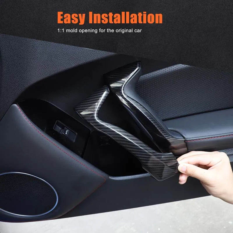 For Toyota 86/Subaru BRZ 2012-2020 ABS carbon fiber inner door handle protective cover interior patch car interior accessories