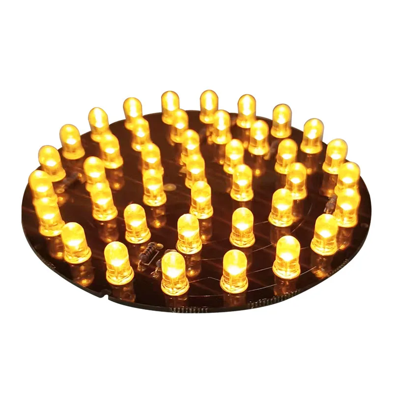 Customized DC12V Round Design PCB Board With High Brightness LED Traffic Light Replacement